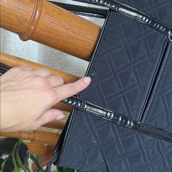 Vera Bradley Black Bohemian Quilted Lab Top Tote Carrying Case - Picture 6 of 11